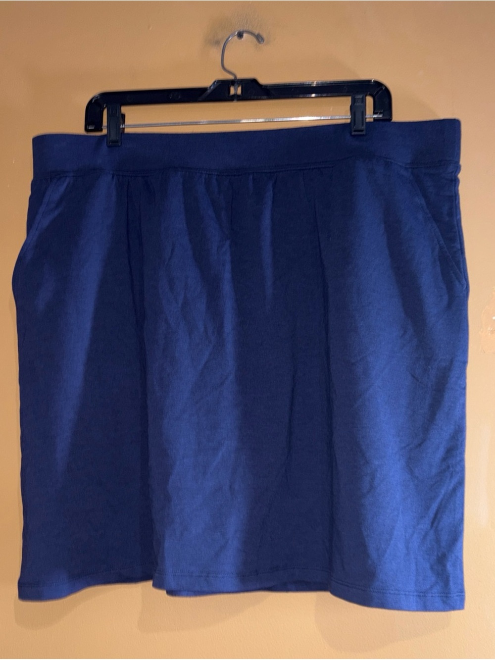 HC806 Women's Denim & Co Blue Pull On Skort Size 1X